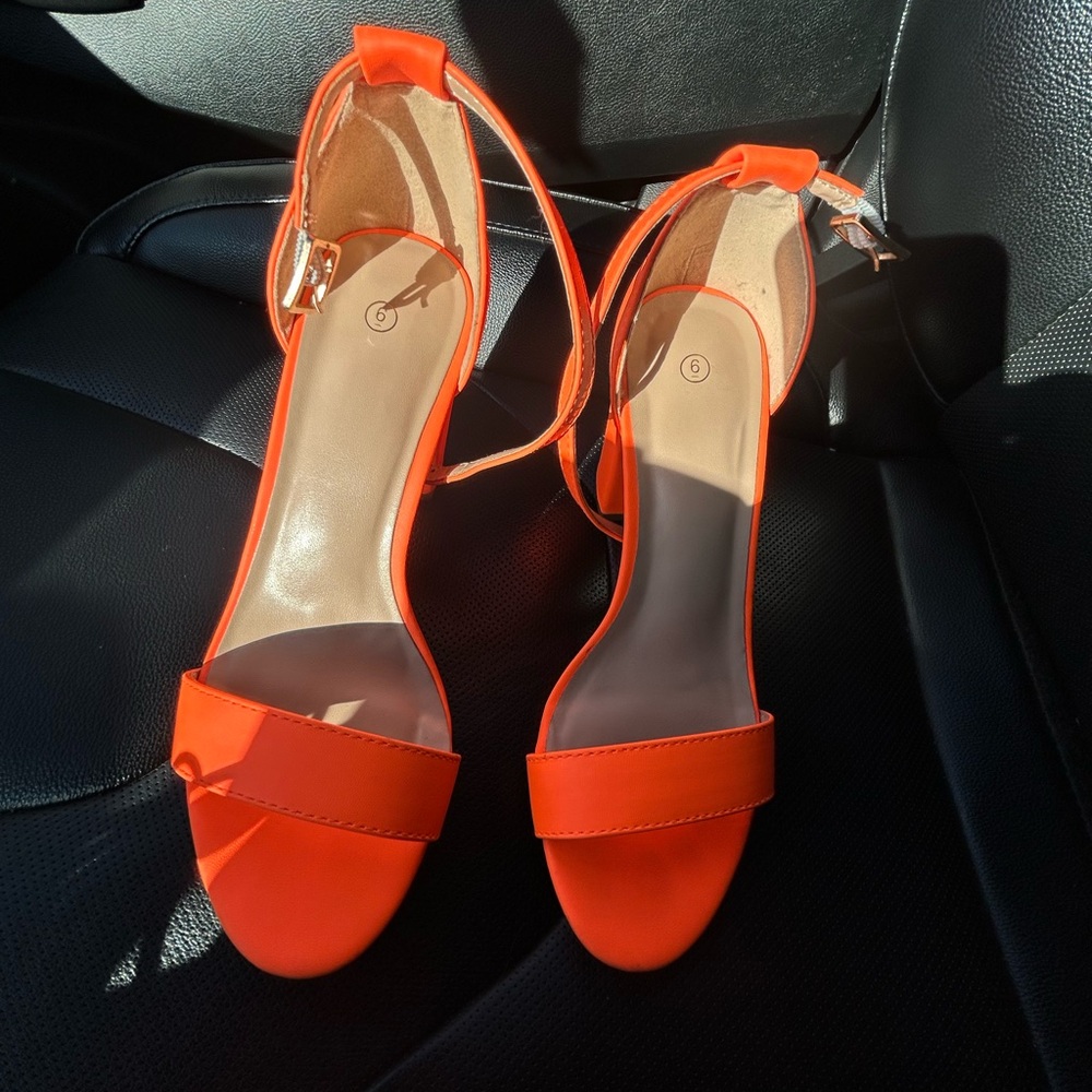 Bright Orange Women's Heels